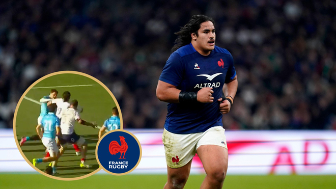 Posolo Tuilagi canaliza su Jonah Lomu interior en un IMPRESIONANTE intento en solitario de 50 metros