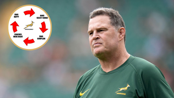 “Completa locura”: los fanáticos de los Springboks critican las “extrañas” selecciones de Erasmus de Rassie